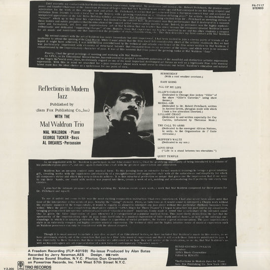 Mal Waldron / マル・ウォルドロン / Les Nuits De La Negritude - Quiet Temple (PA-7117)