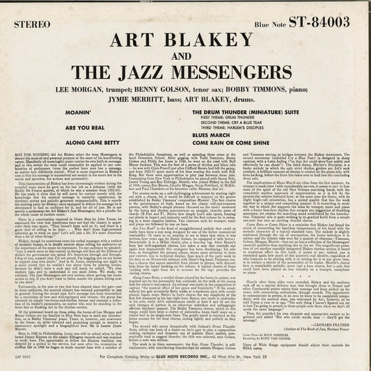 Art Blakey And The Jazz Messengers - Moanin' (GXF 3002) 1977 JPN Blue Note|中古LP