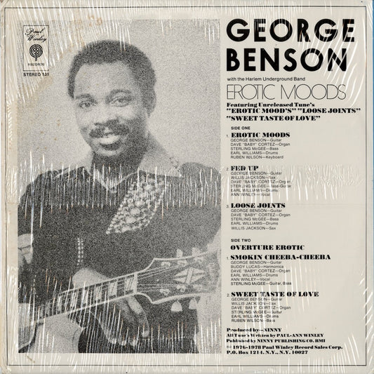 George Benson - Erotic Moods (L.P. 131) 1978 US Paul Winley|中古LP