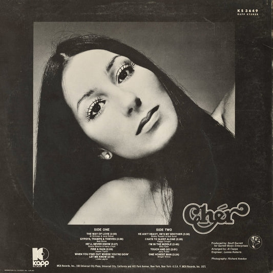 Cher - Cher (KS 3649) LP 1971 US Kapp|中古LP