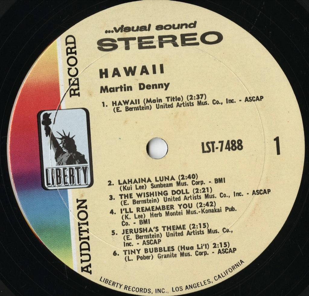 Martin Denny / マーチン・デニー / Hawaii (LST 7488) STEREO盤