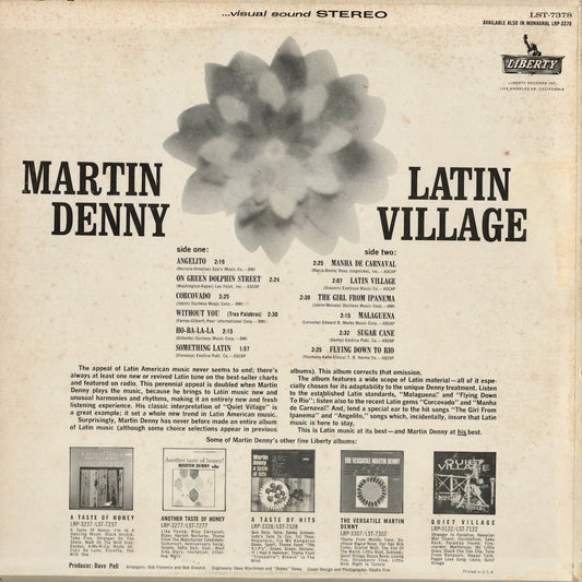 Martin Denny - Latin Village (LST-7378) LP 1964 US Liberty|中古LP STEREO