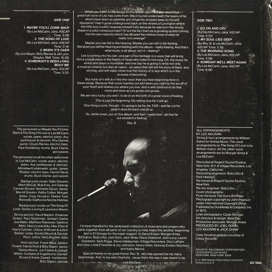 Les McCann - Another Beginning (SD1666) 1974 US Atlantic|中古LP