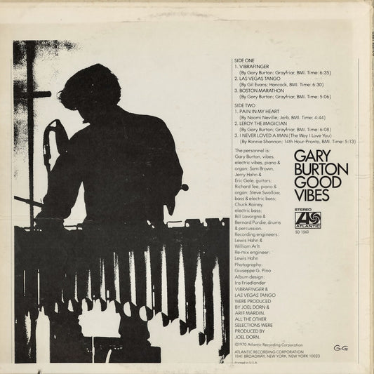 Gary Burton - Good Vibes (SD1560) 1970's US Atlantic|中古LP