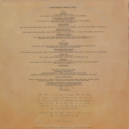 Minnie Riperton / ミニー・リパートン / Perfect Angel (KE 32561)