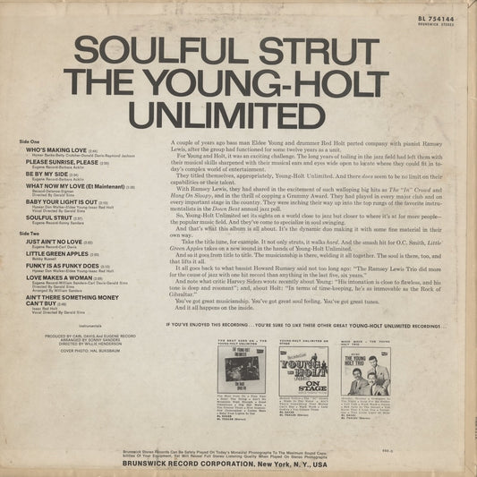Young Holt Unlimited / ヤング・ホルト・アンリミテッド / Soulful Strut (BL 754144)