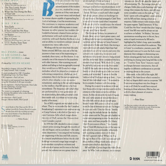 Bill Evans - Blue In Green (The Concert In Canada) (M-9185) 1991 US Milestone|中古LP