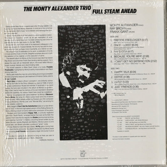 Monty Alexander - Full Steam Ahead (CJ-287) LP 1985 US Concord|中古LP