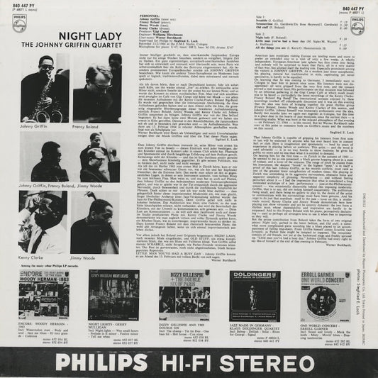 Johnny Griffin / ジョニー・グリフィン / Night Lady (DMJ-5012)