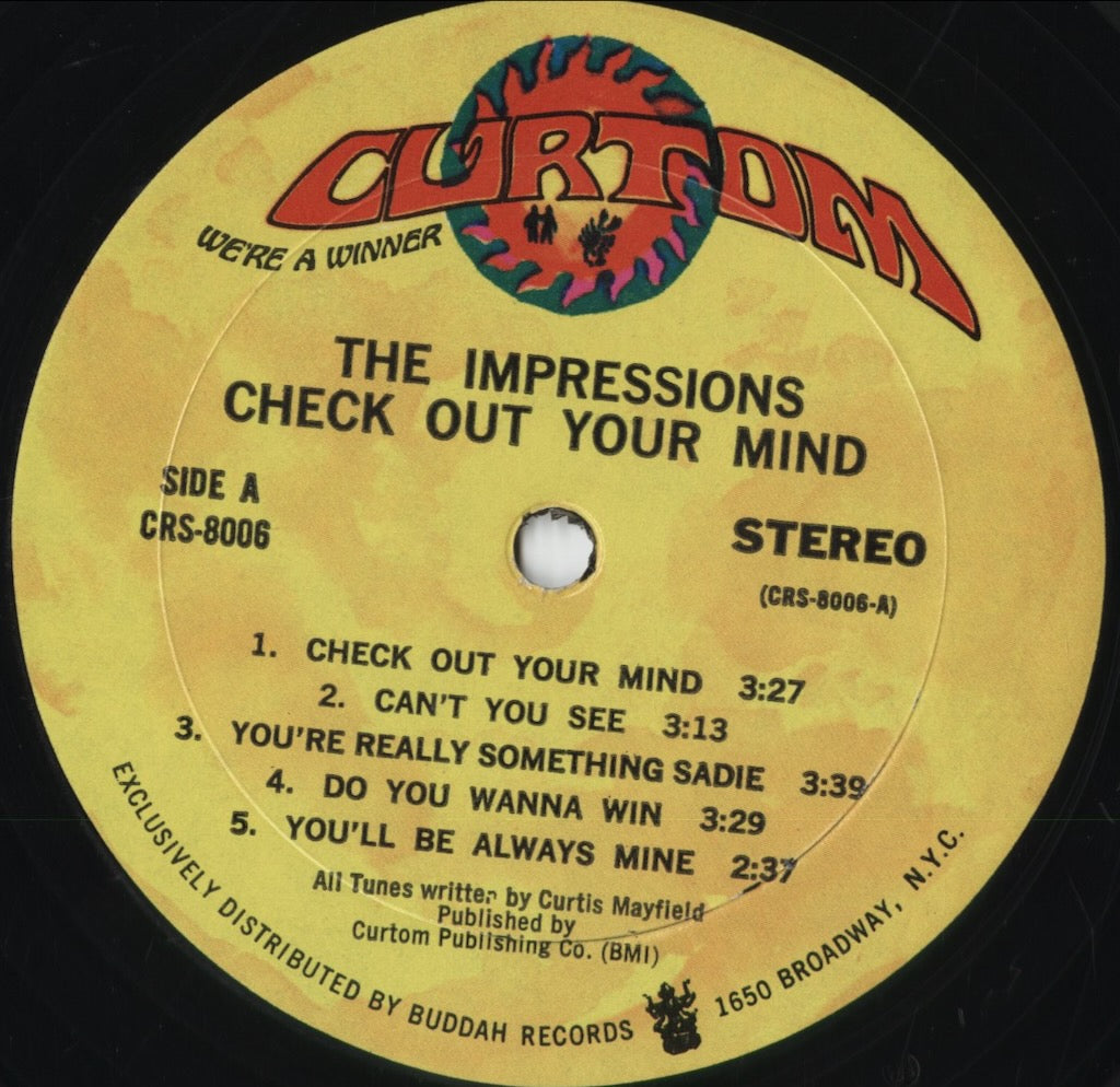 The Impressions - Check Out Your Mind! (CRS 8006) 1970 US Curtom|中古LP