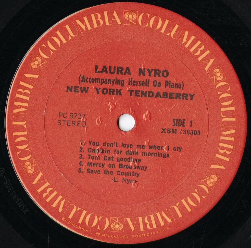 Laura Nyro - New York Tendaberry (PC 9737) 1970's US Columbia|中古LP