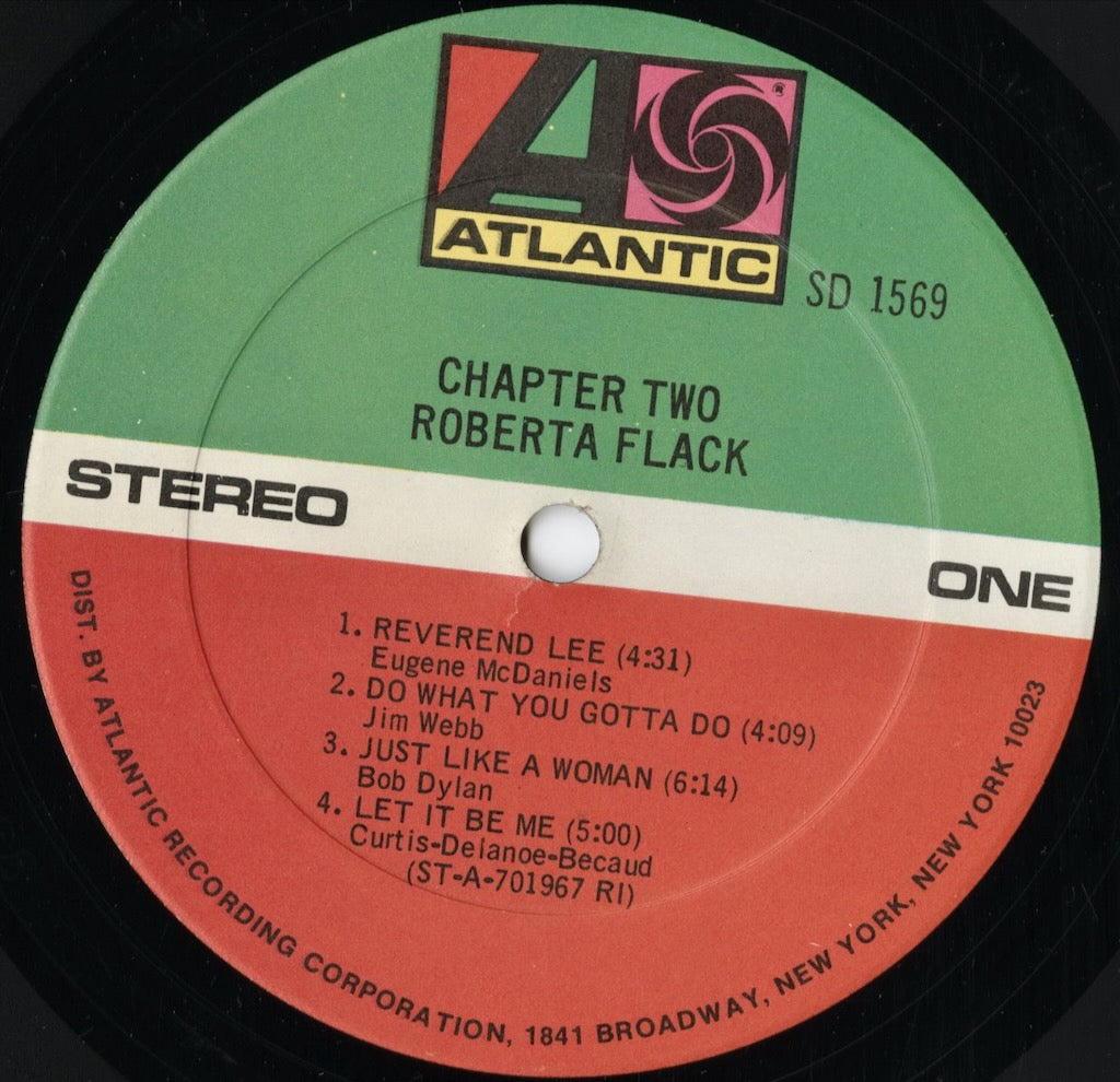 Roberta Flack – Chapter Two (SD 1569) LP 1970 US Atlantic|中古LP