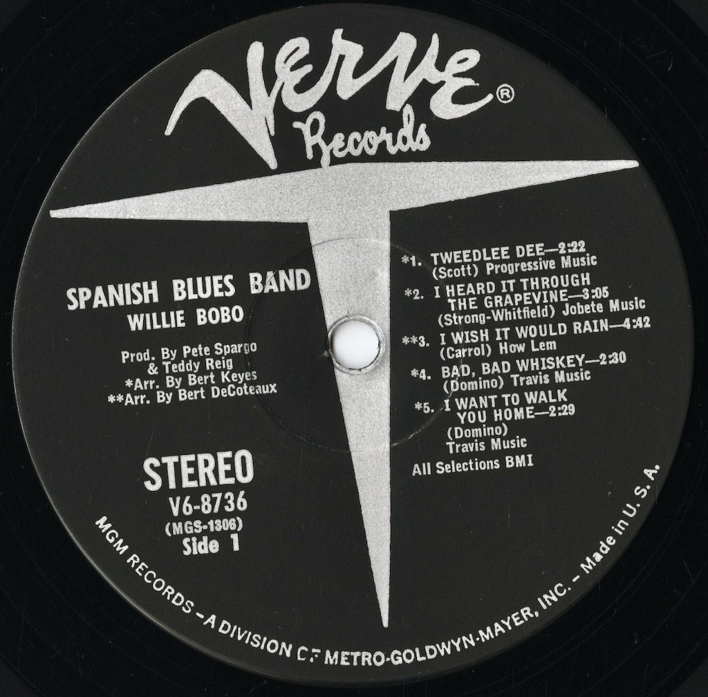 Willie Bobo – Spanish Blues Band (V6-8736) LP 1968 US Verve | 中古LP