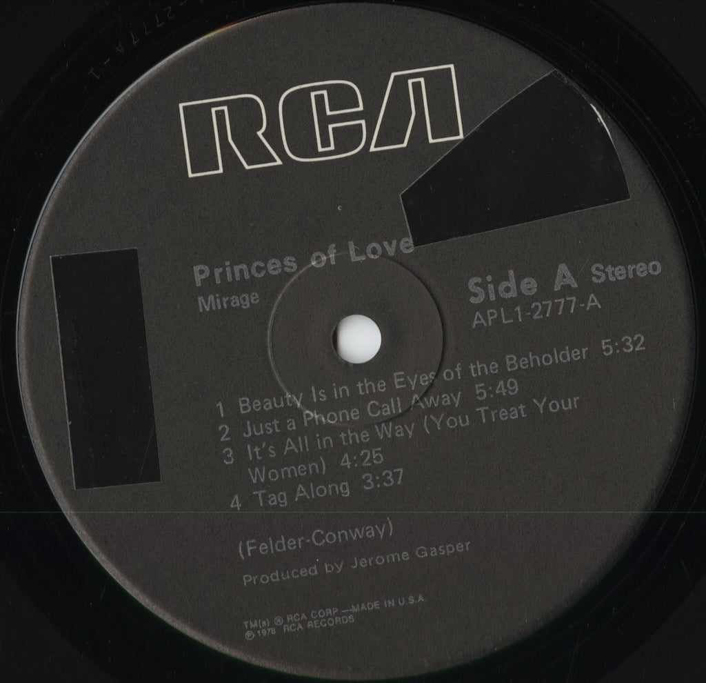 Mirage - Princes Of Love (APL1-2777) 1978 US RCA|中古LP