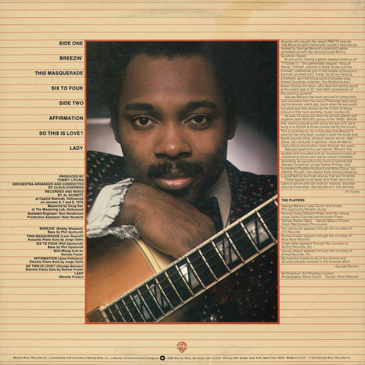 George Benson – Breezin' (BS 2919) 1977 US Warner Bros|中古LP