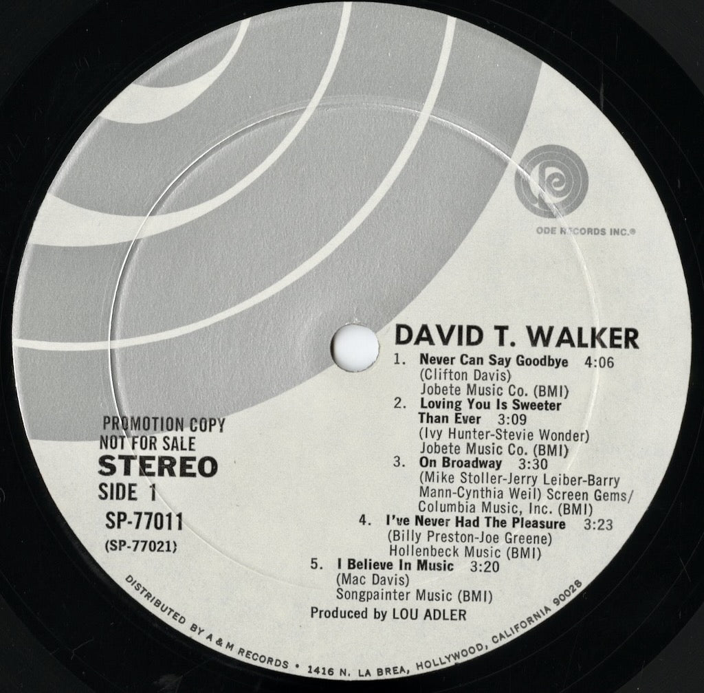 David T. Walker / デヴィッド・T・ウォーカー / David T. Walker (SP 77011)
