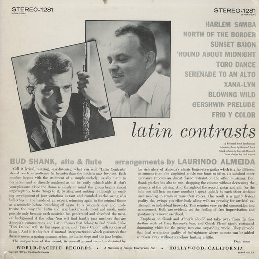 Bud Shank / バド・シャンク / Latin Contrasts (1281)