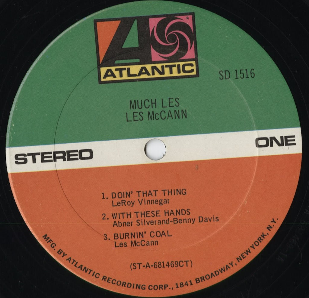 Les McCann - Much Les (SD 1516) 1969 US Atlantic|中古LP