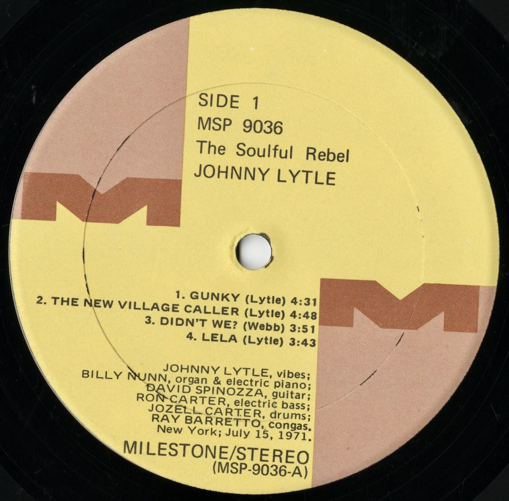 Johnny Lytle / ジョニー・ライトル / The Soulful Rebel (MSP 9036)
