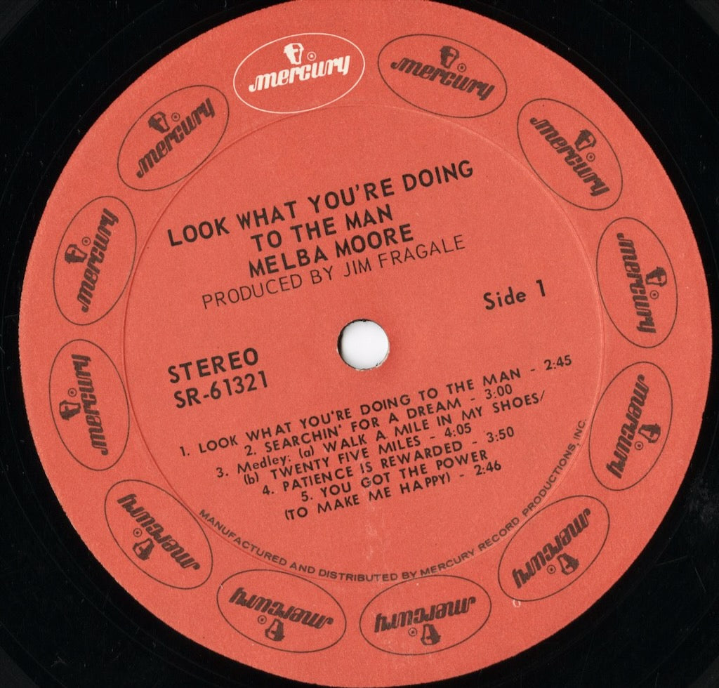 Melba Moore - Look What You're Doing To The Man (SR 61321) LP 1971 US Mercury|中古LP