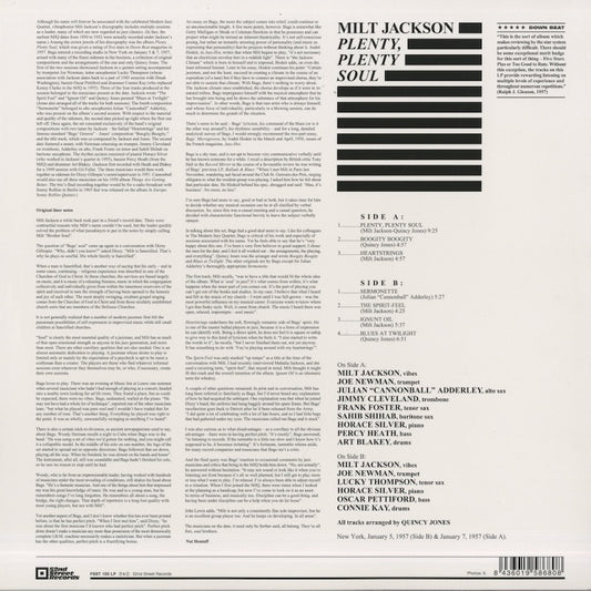 Milt Jackson / ミルト・ジャクソン / Plenty, Plenty Soul - 180g