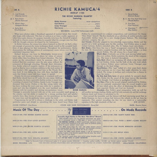 Richie Kamuca / リッチー・カミューカ / Richie Kamuca Quintet (Mod-LP-102)