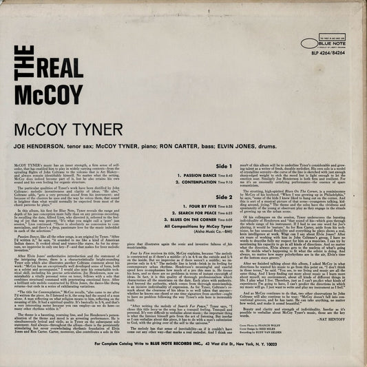 McCoy Tyner - The Real McCoy (BST 84264) 1973 US Blue Note|中古LP