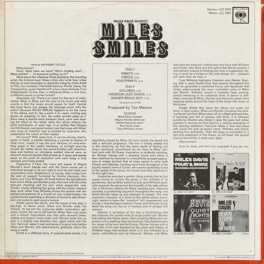 Miles Davis / マイルス・デイヴィス / Miles Smiles (CS 9401)
