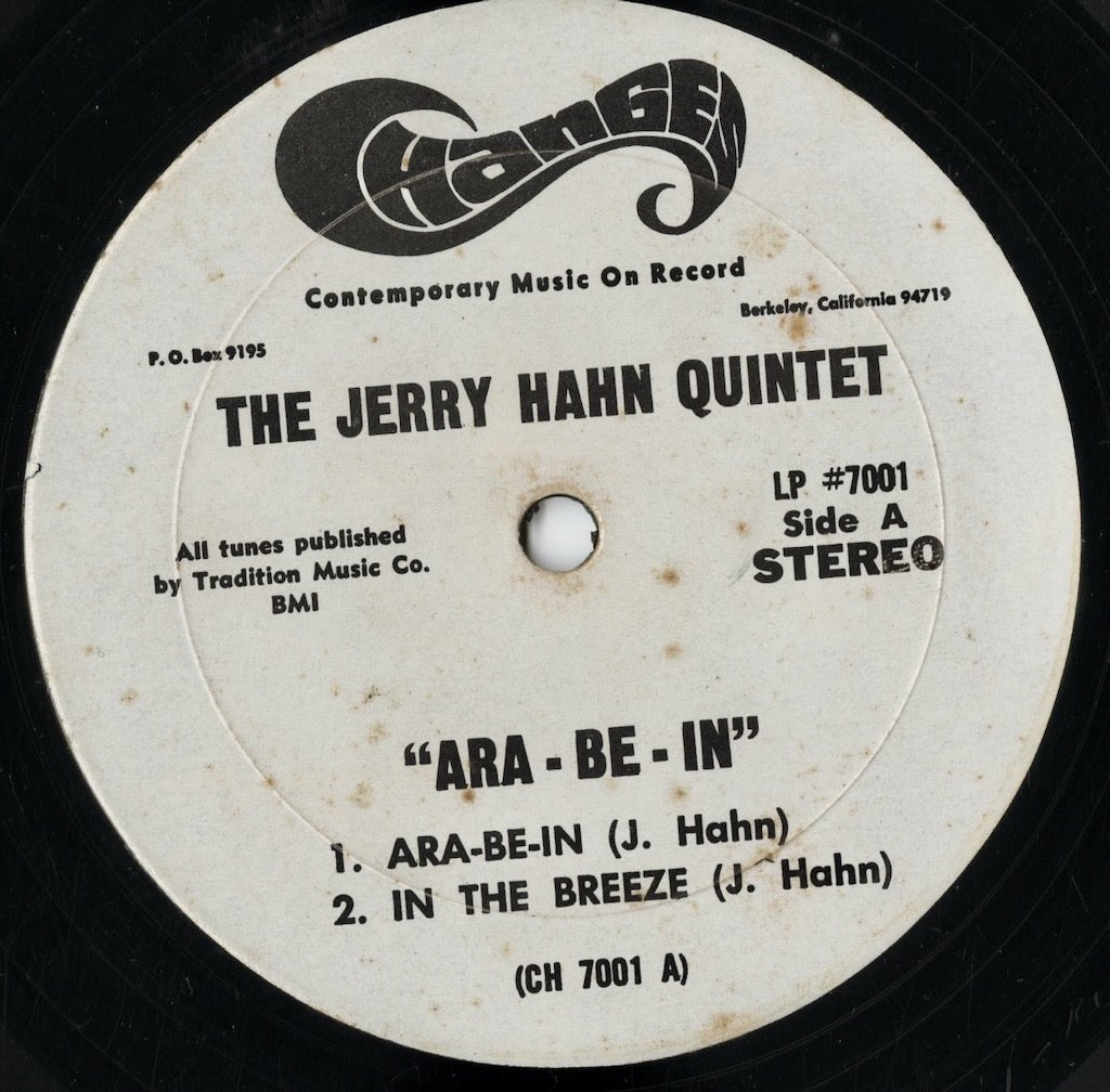 The Jerry Hahn Quintet - Ara-Be-In (LP #7001) LP 1967 US Changes|中古LP