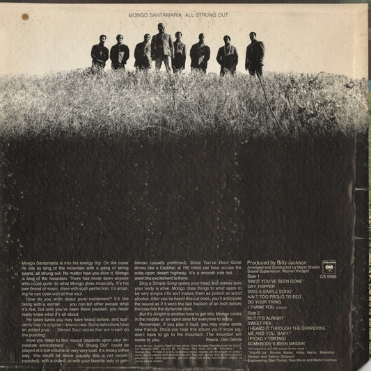 Mongo Santamaria – All Strung Out (CS 9988) LP 1970 US Columbia | 中古LP