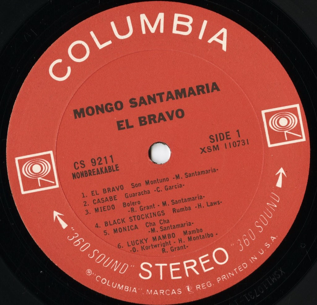 Mongo Santamaria – El Bravo! (CS 9211) LP 1965 US Columbia|中古LP