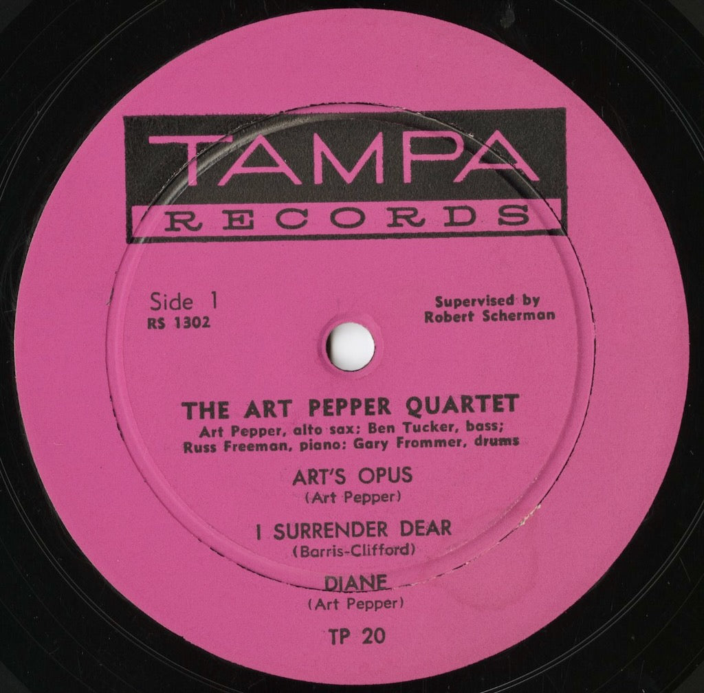 Art Pepper Quartet - Art Pepper Quartet (1957) (TP-20) LP 1958 US Tampa|中古LP