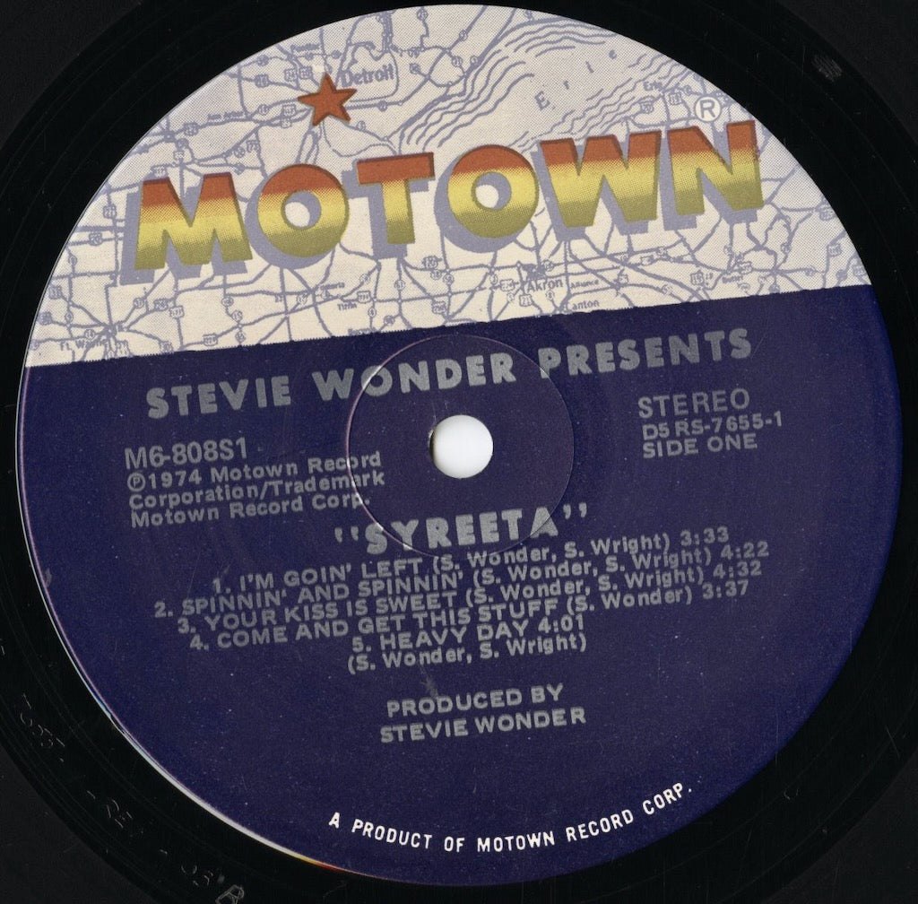 Syreeta - Stevie Wonder Presents Syreeta (M6-808S1) LP 1974 US Motown|中古LP
