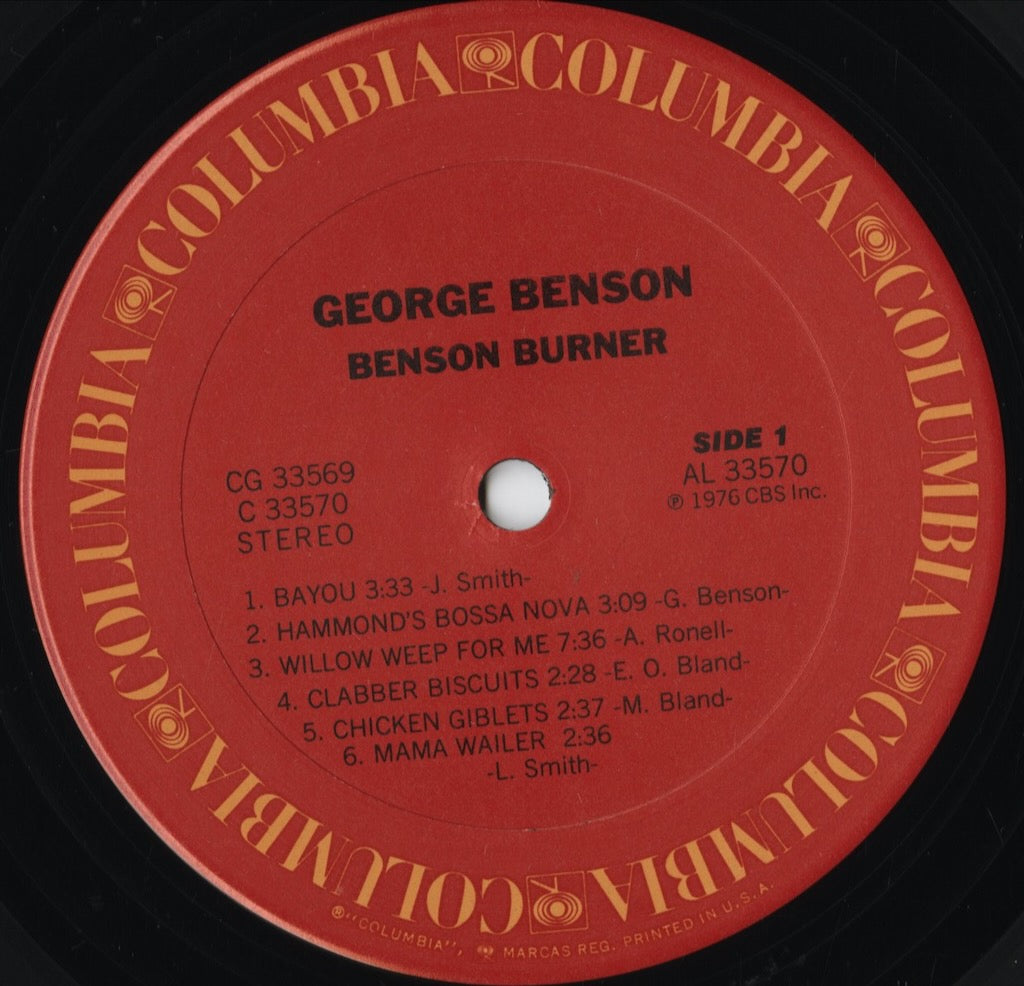 George Benson - Benson Burner (CG 33569) LP 1976 US Columbia|中古LP