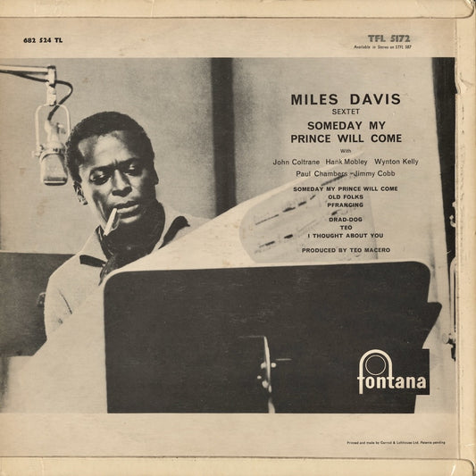 Miles Davis / マイルス・デイヴィス / Someday My Prince Will Come (TFL 5172) UK Orig