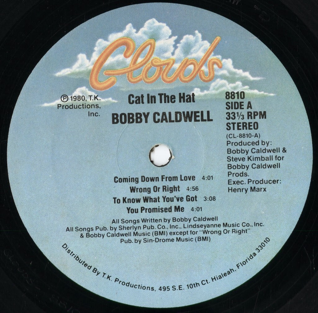 Bobby Caldwell - Cat In The Hat (8810) 1980 US Clouds|中古LP