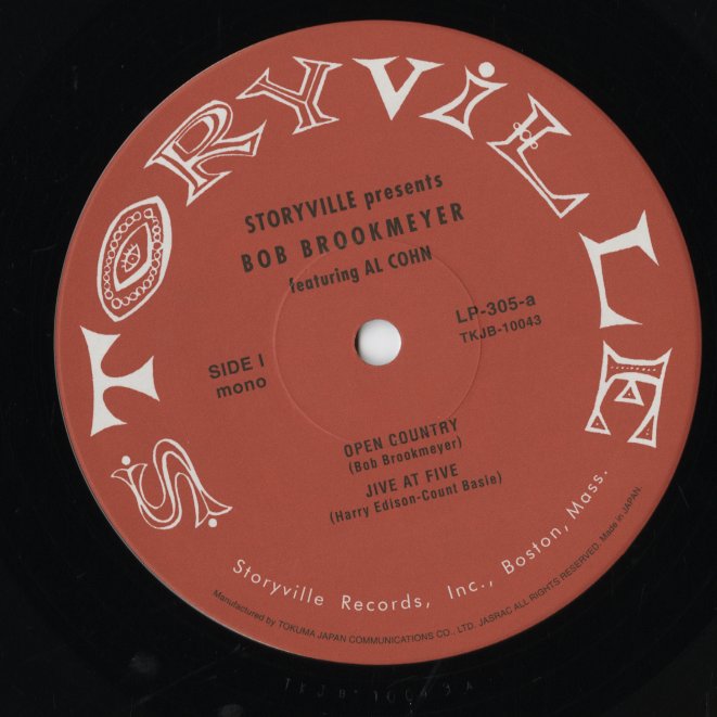 Bob Brookmeyer / ボブ・ブルックマイヤー / Storyville Presents Bob Brookmeyer Featuring Al Cohn -10 (TKJB-10043)