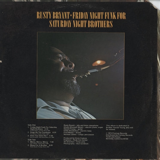 Rusty Bryant / ラスティ・ブライアント / Friday Night Funk For Saturday Night Brothers (PRST-10053)