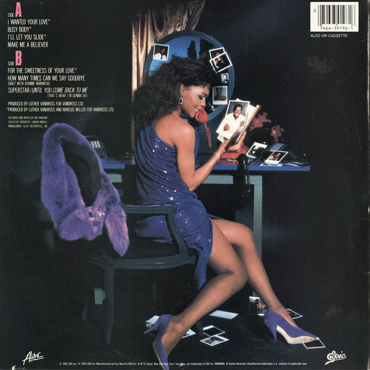 Luther Vandross – Busy Body (FE 39196) LP 1983 US Epic|中古LP