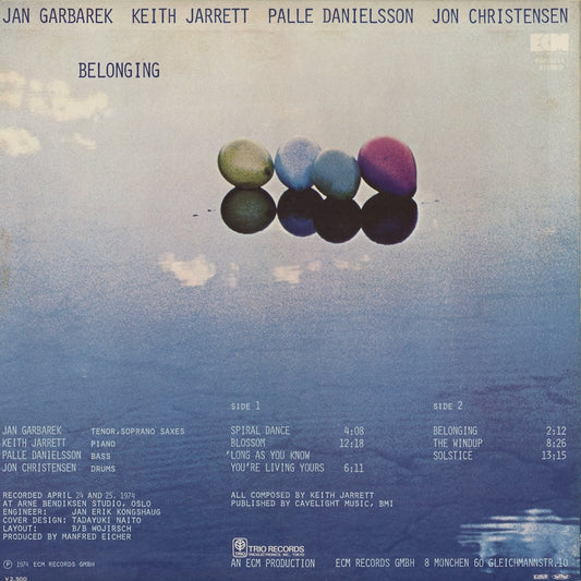 Keith Jarrett - Jan Garbarek / キース・ジャレット, ヤン・ガルバレク / Belonging (PAP-9011)