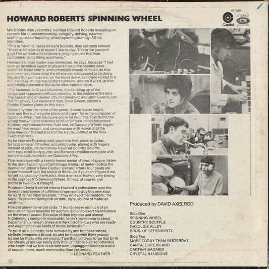 Howard Roberts - Spinning Wheel (ST8-0336) LP 1969 US Capitol|中古LP