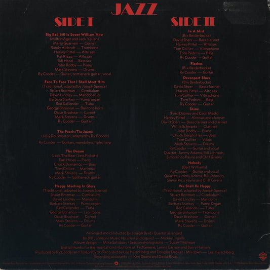 Ry Cooder - Jazz (BSK 3197) LP 1978 US Warner Bros.|中古LP