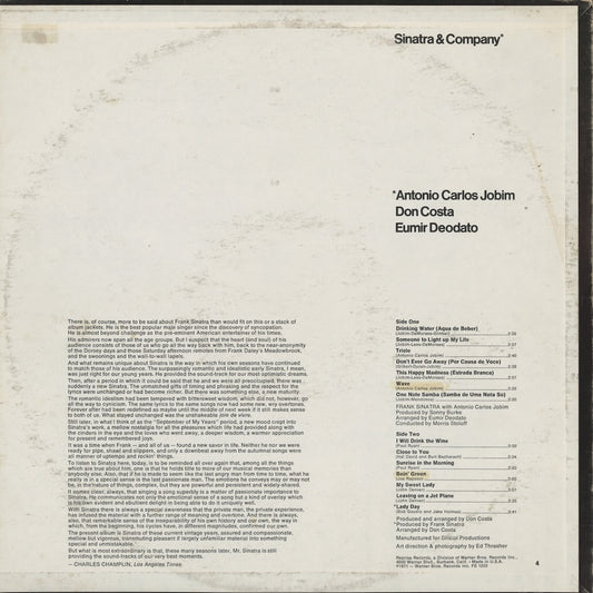 Frank Sinatra / フランク・シナトラ / Sinatra & Company (FS1033)