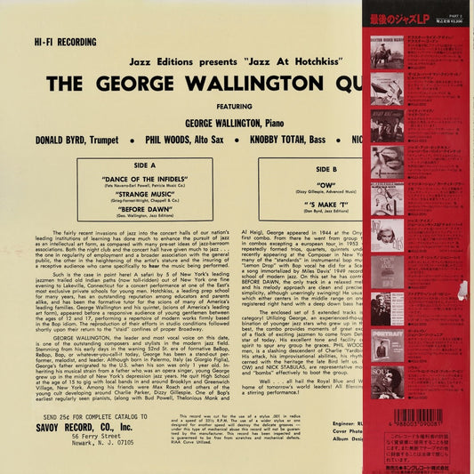 George Wallington / ジョージ・ウォーリントン / Jazz At Hotchkiss (KIJJ-2014)