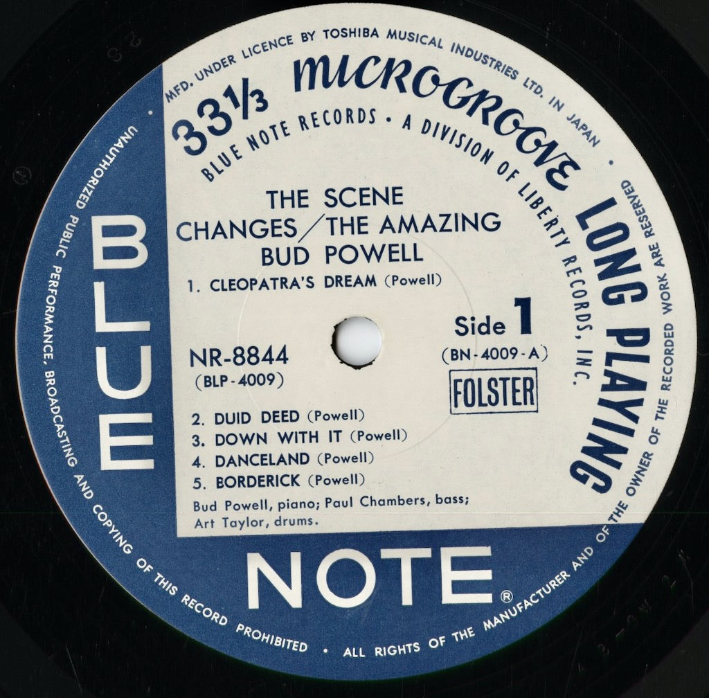 Bud Powell / The Scene Changes - The Amazing Bud Powell Vol.5 (NR-8844) 1971 JPN Blue Note|中古LP