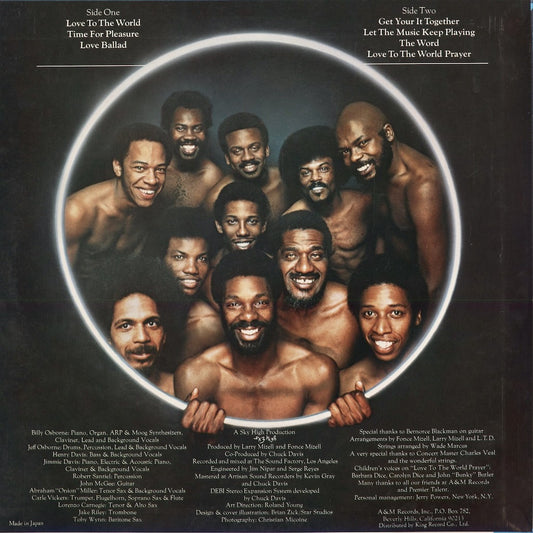 L.T.D. - Love To The World (GP-2013) 1976 JPN A&M|中古LP