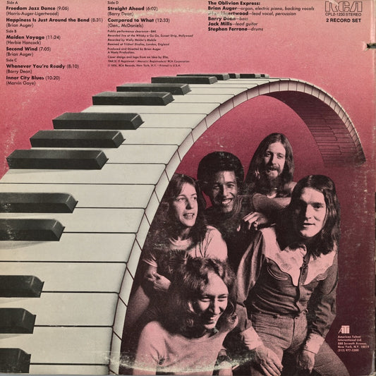 Brian Auger - Live Oblivion Vol.2 (CPL2-1230) 2LP 1976 US RCA|中古LP