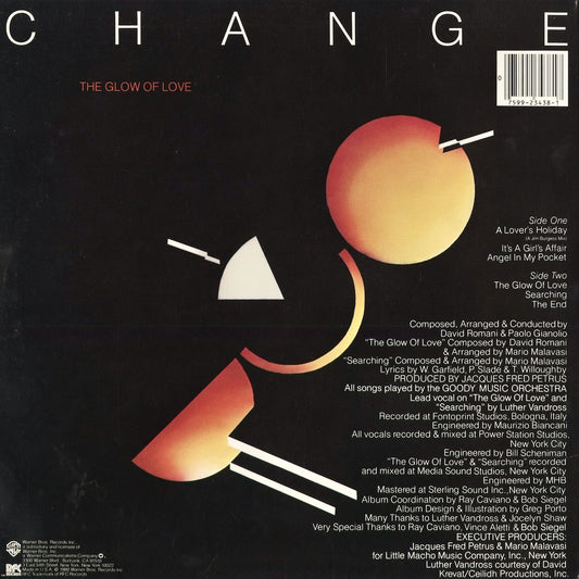 Change - The Glow Of Love (RFC 3438) 1980 US Warner/RFC|中古LP