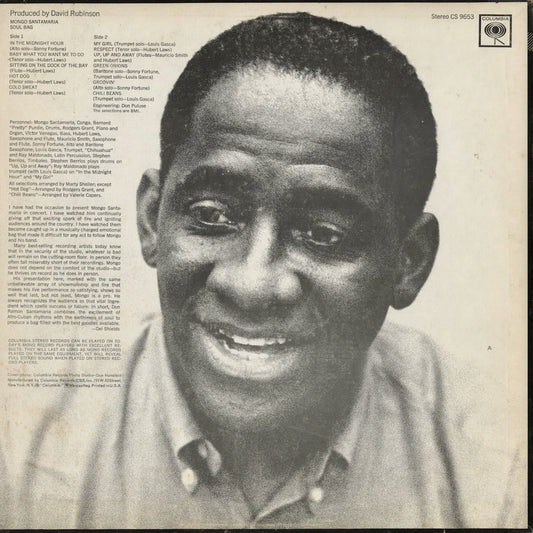 Mongo Santamaria – Soul Bag (CS 9653) LP 1968 US Columbia | 中古LP
