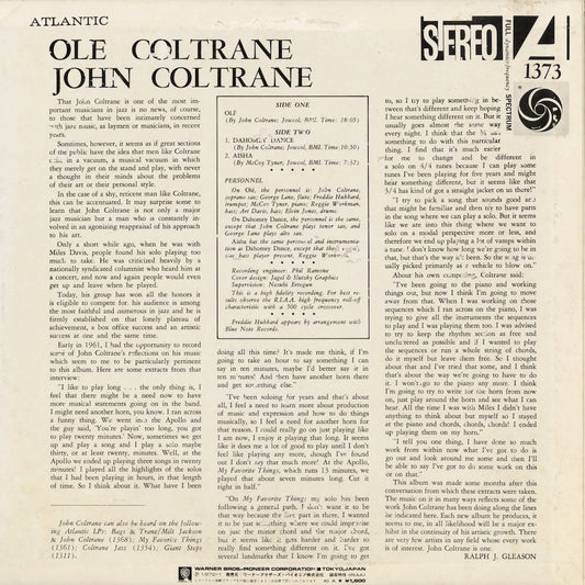 John Coltrane – Olé Coltrane (P-7507A) LP 1972 JPN Atlantic | 中古LP